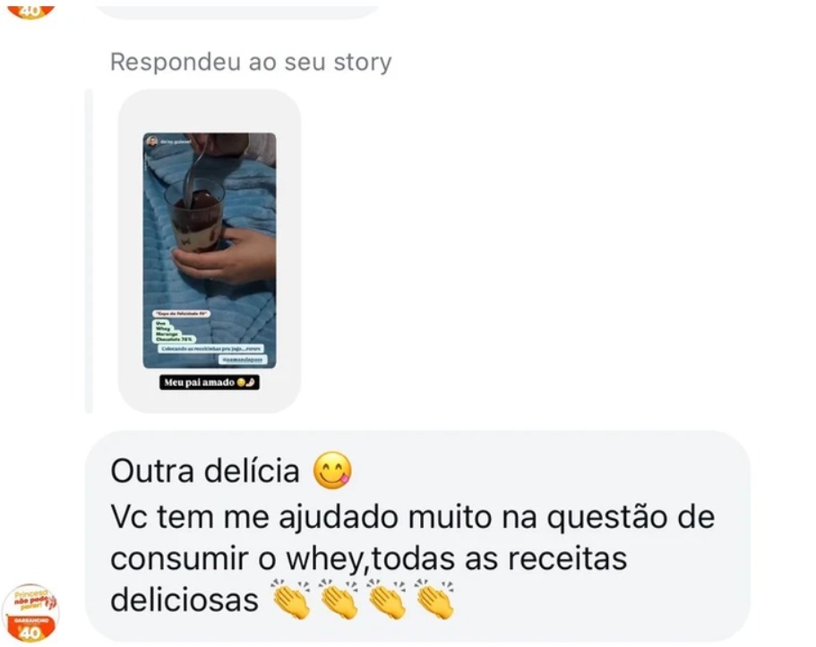 Foto de feedback no whatsapp
